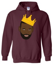 Lebron James Cleveland Cavaliers "King Pic" HOODIE HOODED SWEATSHIRT