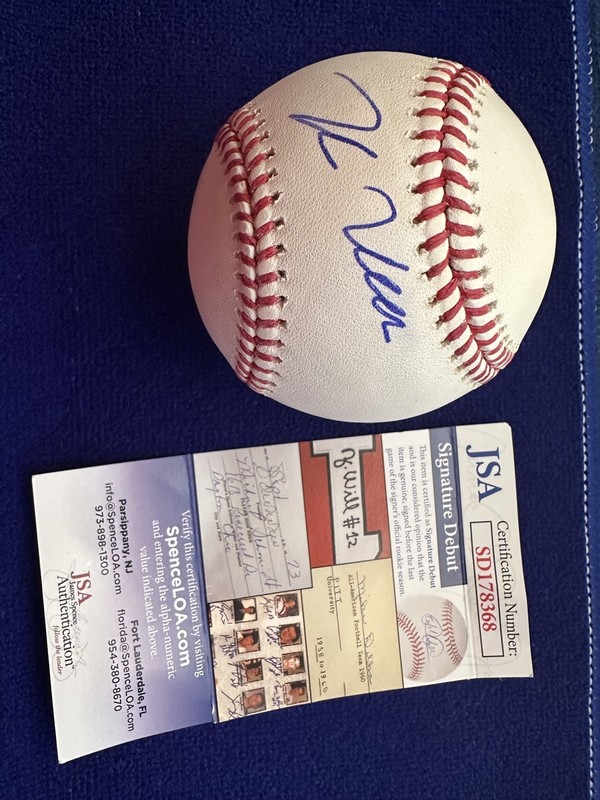ZAC VEEN SIGNED OFFICIAL MLB BASEBALL COLORADO ROCKIES JSA AUTHENTICATED COA