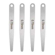 4pcs Metric Thickness Feeler Gauge 0.7mm Single Blade Tapered Feeler Gauge