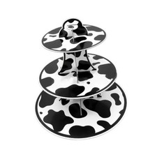 3 Tier Cup Cake Stand Pastry Serving Platter Reusable Cardboard Dessert Tower