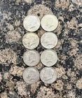 Lot of 8 - 1964 Kennedy Silver Half Dollars 90% Silver $4 Face Value