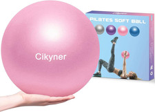 Cikyner Soft Pilates Ball, Small Exercise Ball 9 Inch Mini Gym Ball with Inflata