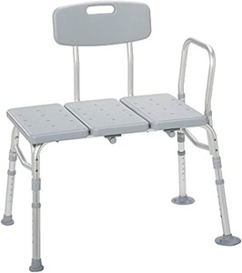 Drive Medical Tub Transfer Bench, Adjustable, 400lb Capacity.