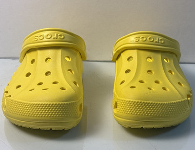 Crocs Baya Unisex Clog Sandals shoe Comfort Yellow - Size M5 / W7