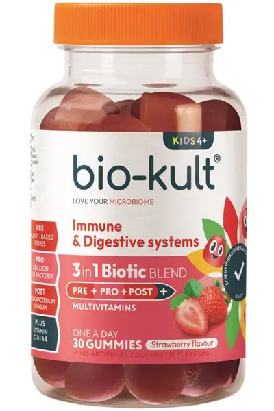 Bio-Kult 3-In-1 Biotic Blend Gummies For Kids, Strawberry Flavour - Image 3