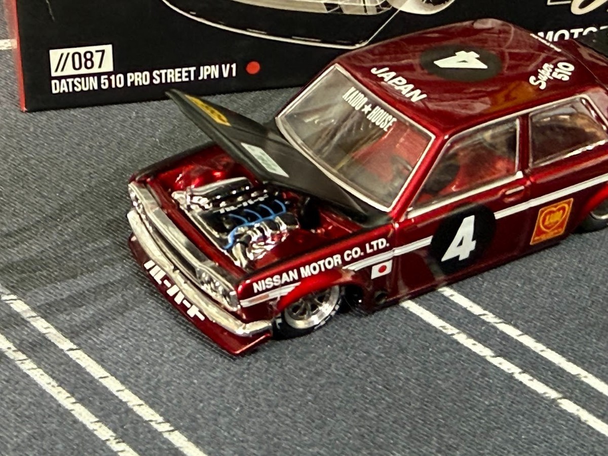 Kaido House x Mini GT Datsun 510 Pro Street Japan JPN V1 KHMG087
