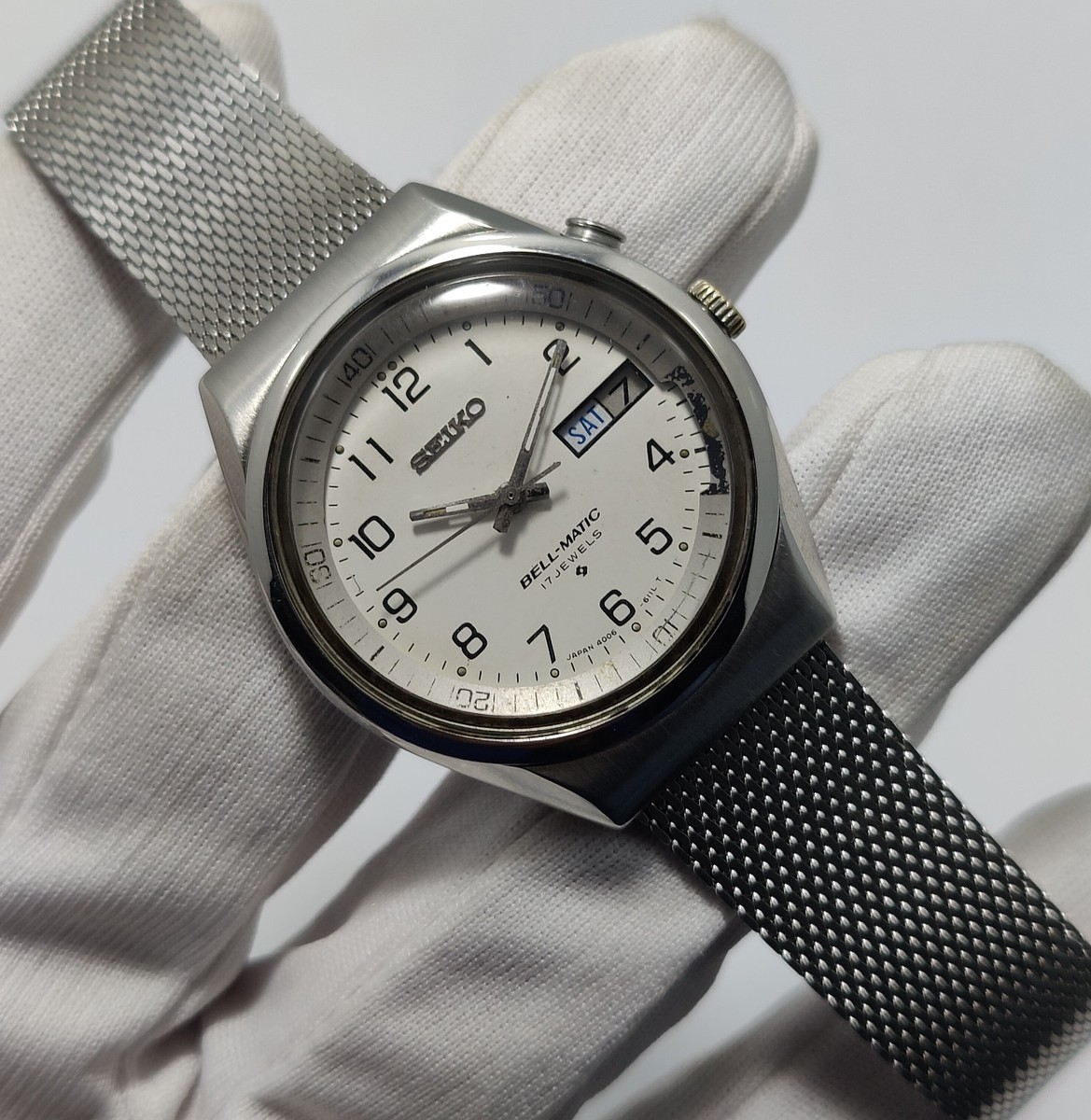 Seiko Bell-Matic Automatic 4006-6070 ''White Military Dial