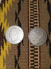 1921 Morgan Silver Dollar Coins Lot of 2 Circulated $1 United States