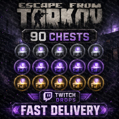 Escape From Tarkov Sc Twitch Drops - (Common Rare Legendary) 90 Crates