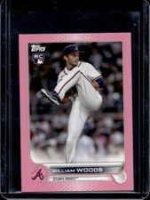 2022 Topps Mini William Woods RC Pink Rookie #/25 Braves