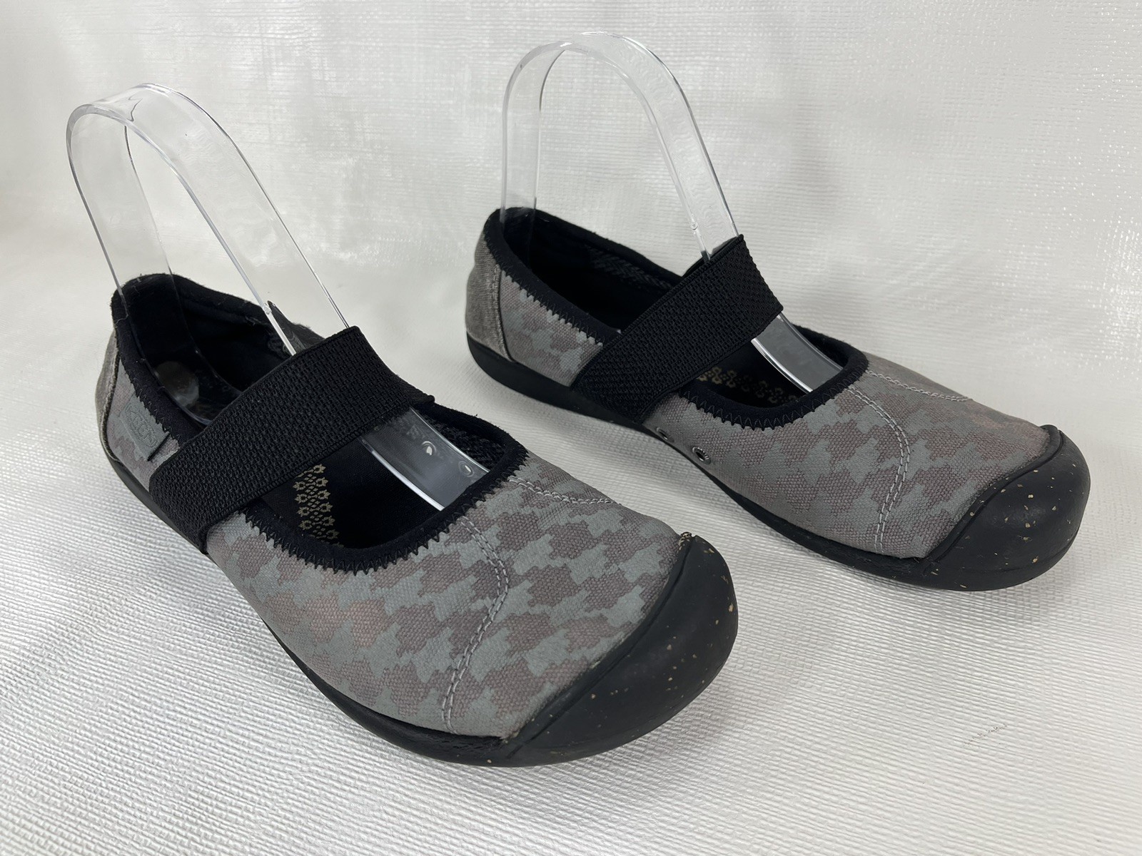 Scarpe basse Keen Siena Mary Jane cinturino tela nero grigio comode donna taglia 8