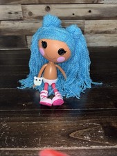 MGA / LALALOOPSY "MITTENS FLUFF 'N STUFF" Blue Yarn Mop Hair '2013 12" Doll 