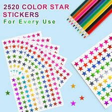 Star Metallic Stickers, 2520 PCS, 0.6" Foil Stars for Kids Reward  Behavior ...