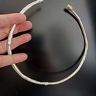 Sterling Silver Torque Necklace Sculptural Tribal Modernist Statement Hoop VTG
