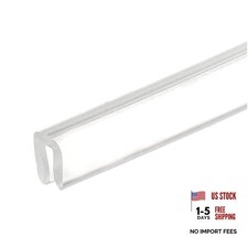 U Channel Rubber Edge Trim 13.1Ft Long x 13.1 ft Long x 3/16" Width, 3/64"