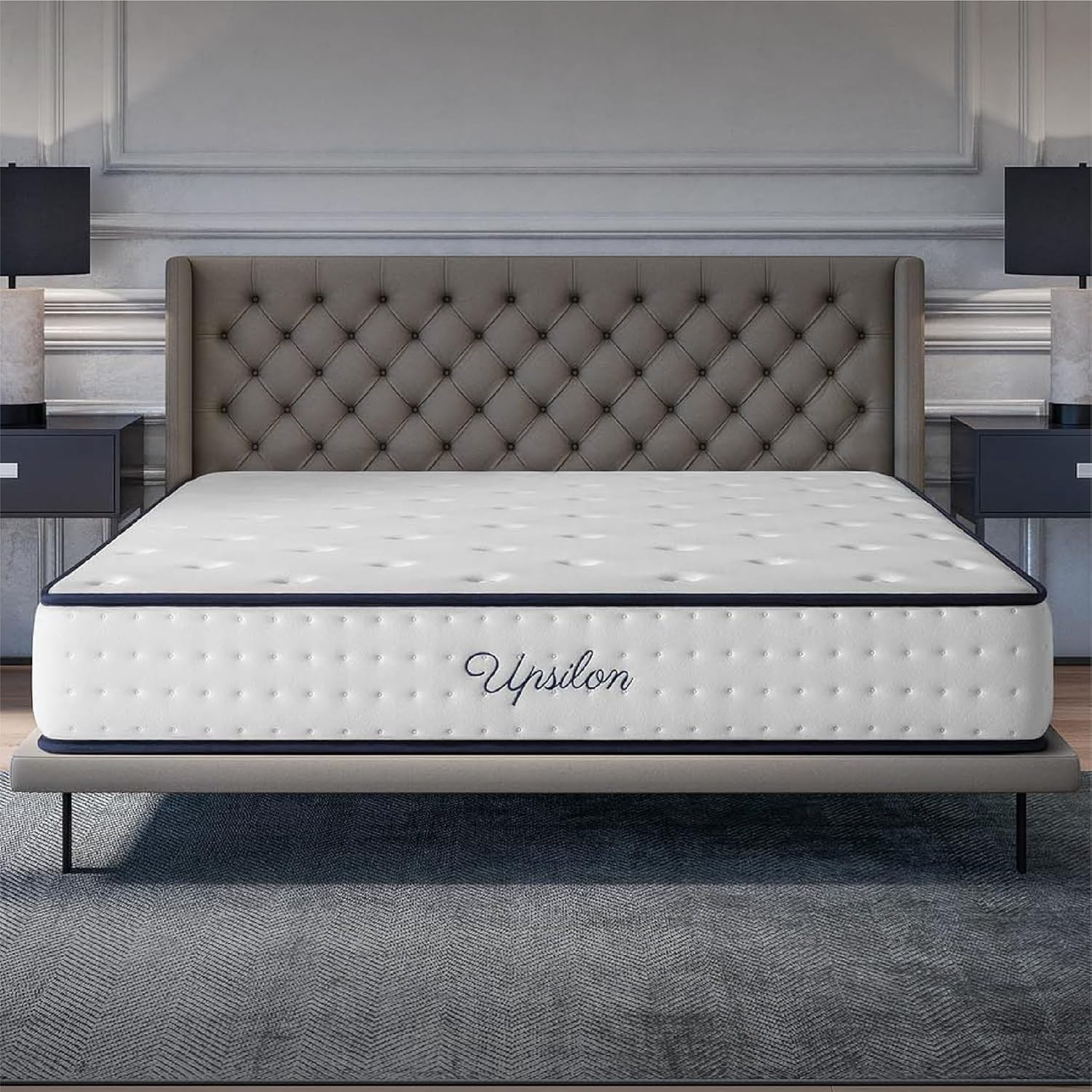 Matelas 160x200 mémoire de forme 26 cm mousse HR Blue Latex deux personnes