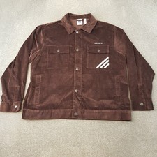 Adidas Jacket XL Brown Cord Corduroy Oversize...