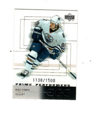Mike Comrie 2000-01 Upper Deck Ice Oilers RC ROOKIE Hockey Card #1138/1500. rookie card picture