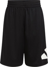 Adidas Boys' Stretchy Essential Big Logo Performance Shorts WR4 Black Small