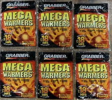 6 PK Grabber MEGA Hand Warmers, 18 Hours Maximum Heat, Extra Large