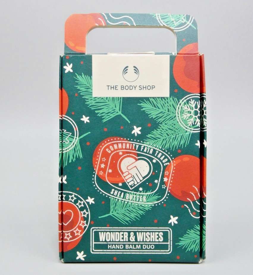 The Body Shop Wonder & Wishes Hand Balm Duo Gift Set Spiced Orange and Wild Pine