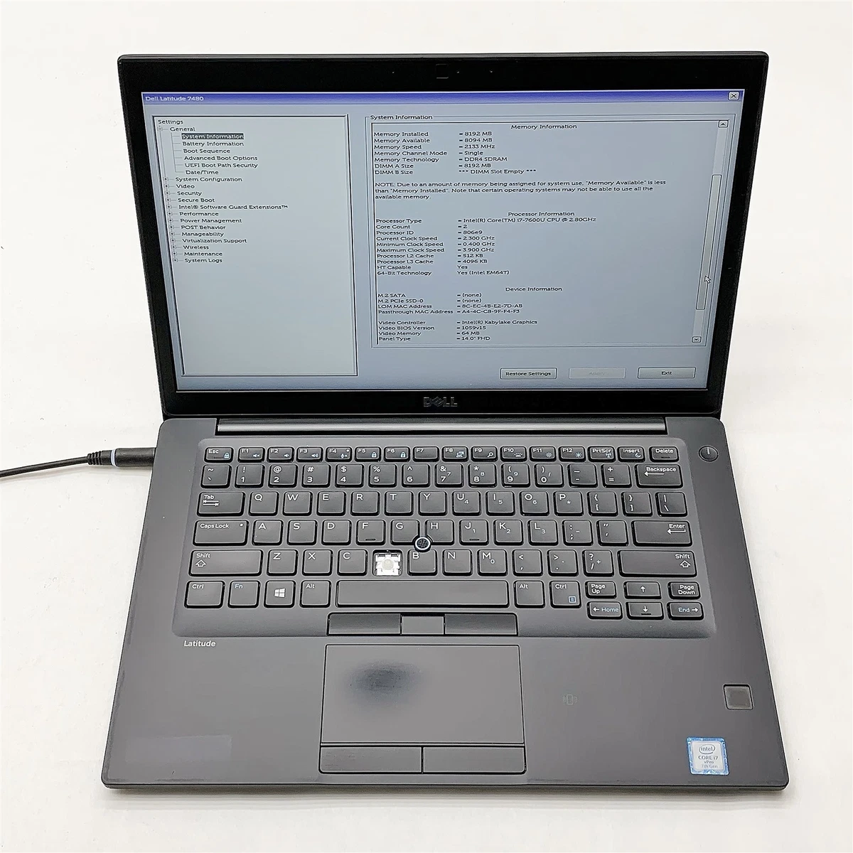 Dell Intel Core i7 7th Gen. 8 GB RAM PC Laptops & Netbooks for