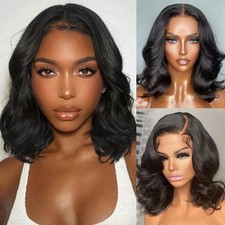 Bob Wig Human Hair 13x4 HD Lace Frontal Wig Body Wave Lace Front Wigs Human Hair