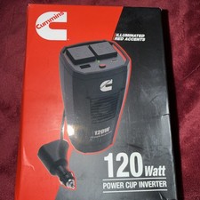 Cummins 120 Watt Cupholder Inverter with Dual AC Outlets DC to AC Car Inverter