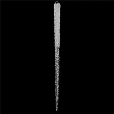 Vickerman M135936 Clear Glitter Icicle Ornament - 36 in.