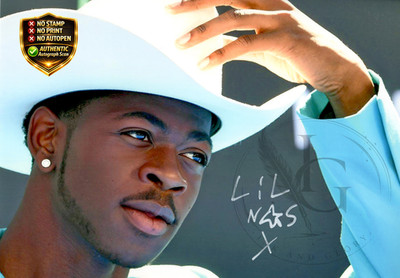 Lil Nas X Autograph Reprint   4K Scan on Premium Photo Paper 8x12 Inch