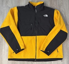 The North Face Men  s Retro Denali Fleece Jacket Zip Summit Gold/Black Sz XL New