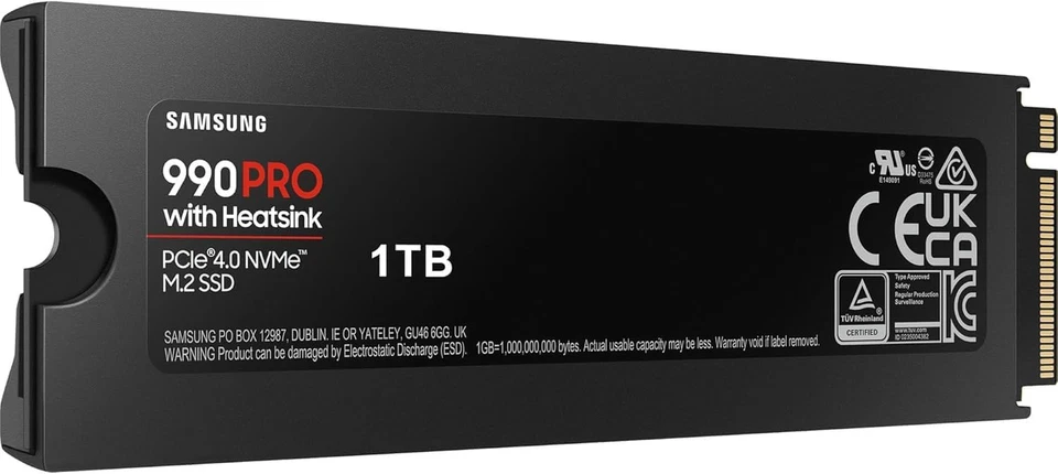 Memorie MZ-V9P1T0C 990 PRO SSD Interno Con Dissipatore Di Calore Da 1TB, Compati - Immagine 4 di 4