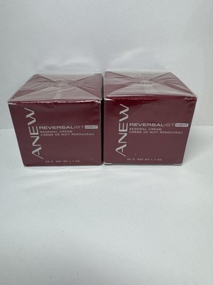 2x AVON Anew Reversalist Renewal Night Cream 1.7 oz NOS SEALED IN BOX 2014