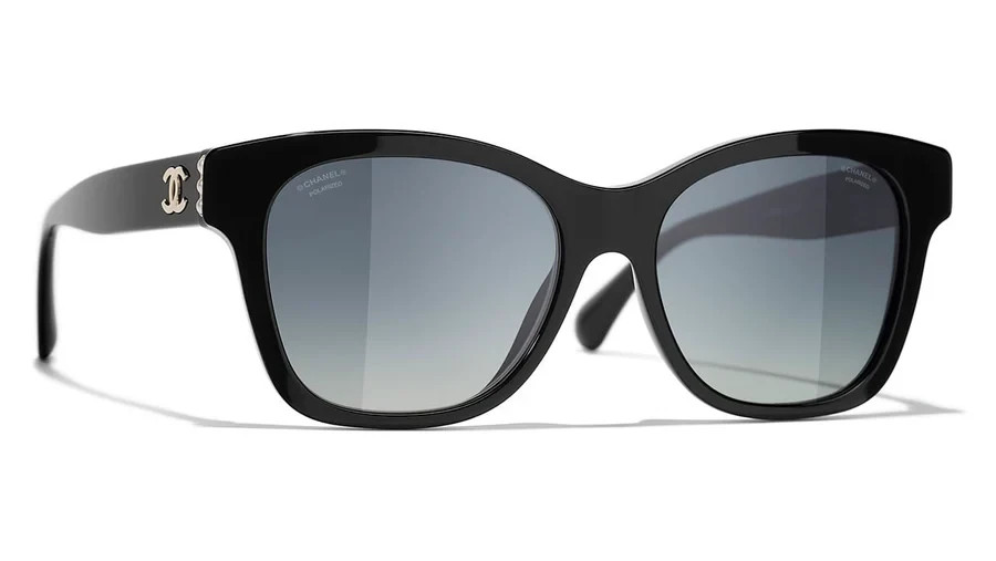 Chanel Sunglasses 5482H C622/S8 Black Frame Shades Grey Gradient lens 54-17-140