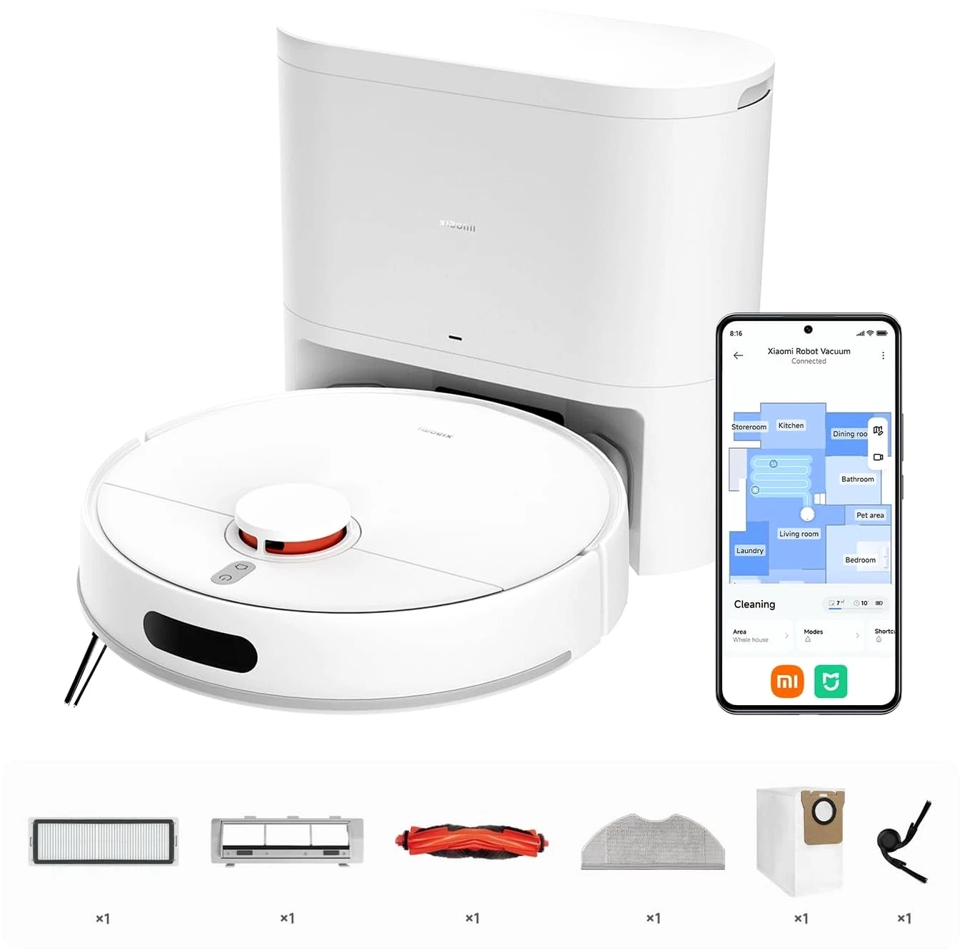 XIAOMI Robot Vacuum H40 10000Pa powerful suction LDS Navigation Smart Mapping
Opens in a new window