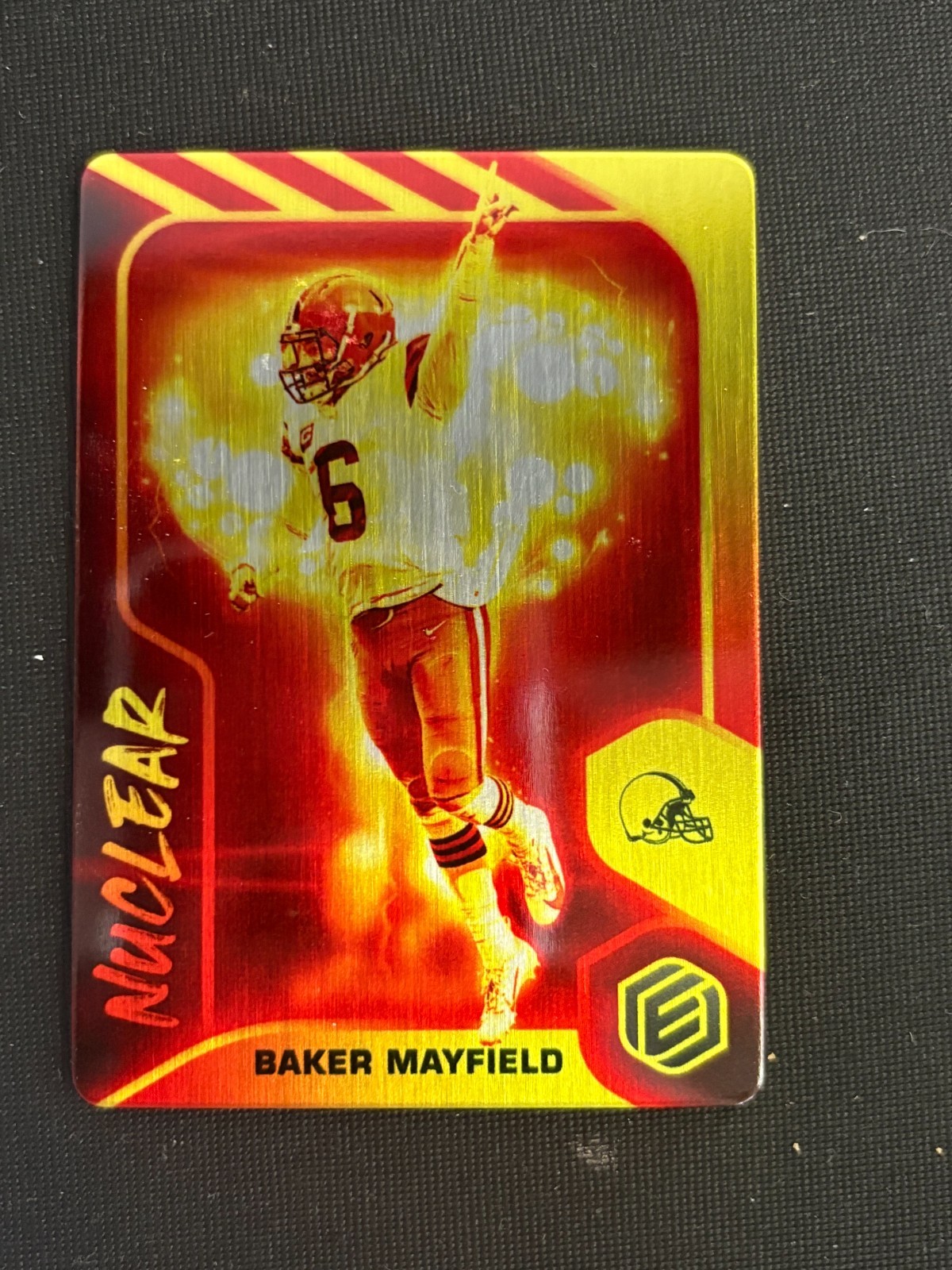 Baker Mayfield 2021 Elements Nuclear SSP CASE HIT Cleveland Browns Sooners