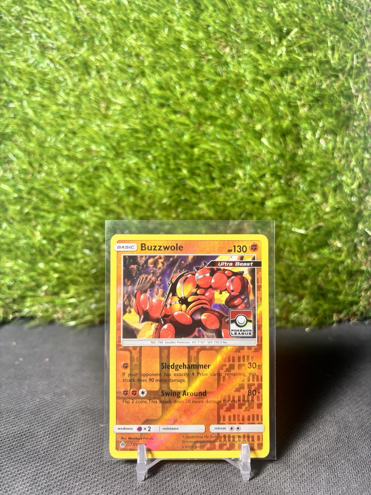 Reverse Holo Buzzwole (Pokemon League) 77/131 League & Championship Cards NM