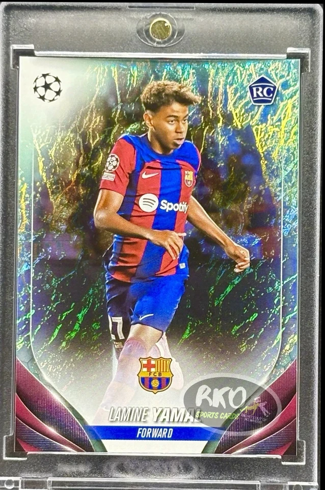 Lamine Yamal RARO NOVATO RC REFRATOR CINTILANTE CARTÃO DE INVESTIMENTO TOPPS SSP ESTADO PERFEITO - Imagem 4 de 4