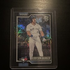 2026 Topps Series 1 Topps 75th Addison Barger #241 Toronto Blue Jays /10🔥