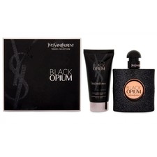 YSL BLACK OPIUM GIFT SET 50ML EDP + 50ML BODY LOTION | NEW & SEALED | FREE P&P