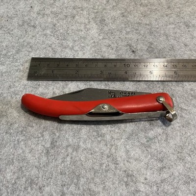 Okapi South Africa Orange/Red Single Blade Folding Knife 
