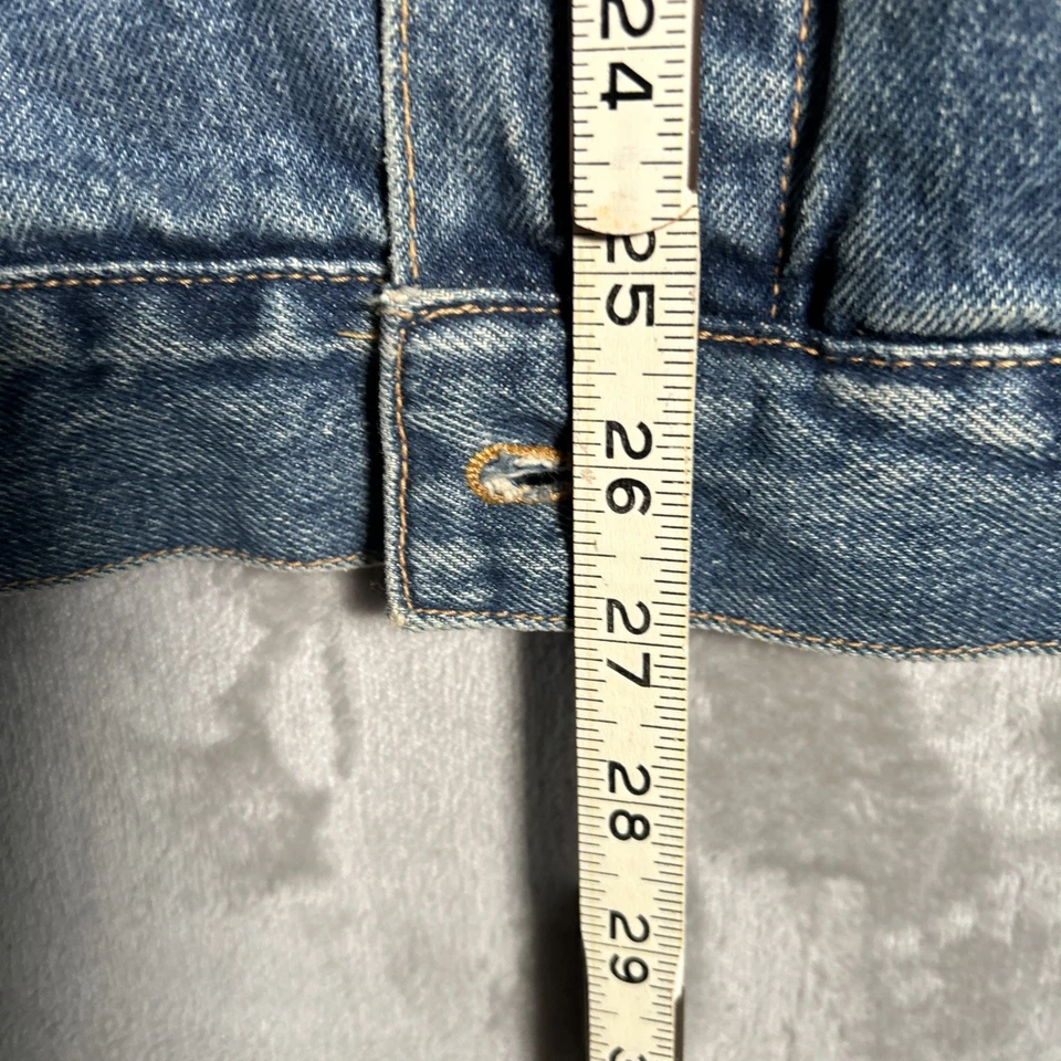 Винтажный Marlboro страны магазин мужской L синий джинсовой ткани водитель грузовика Jean куртка кожаный воротник - Изображение 4 из 4