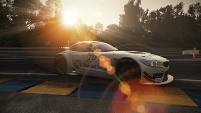 Project cars lens flare Sports Car 11x17 Poster