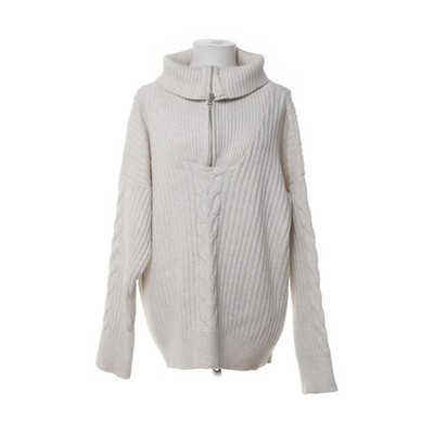 Mai Collection, Strickpullover, Größe: XXL, Beige, Streifen, Rippenstrick #PrZ