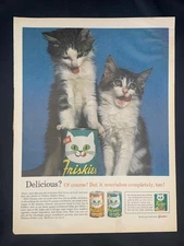 Magazine Ad* - 1962 - Friskies Cat Food - two cute kittens