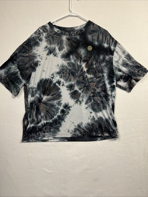 Shien Size L Gray Tie Die Shirt