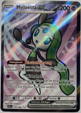 Pokemon Meloetta ex Full Art | Deutsch 159/086 Schwarze Blitze | Near Mint