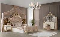 Schlafzimmer Komplettes Bett 2X Nachttische Kommode Mit Spiegel 4Tlg Neu