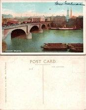 London Bridge Postcard Vintage Unposted Divided Back Nature-Colour Series No 280