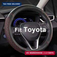 Customized Auto Car Steering Wheel Cover for Toyota Rav4 Corolla Camry Highlande